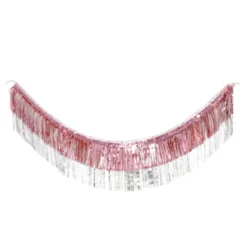 Layered Fringe Garland - Rosewood & Silver