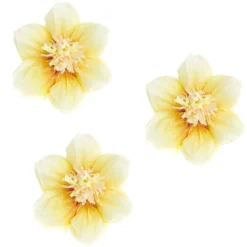 Daffodil Paper Flowers - 13cm (3 Pack)