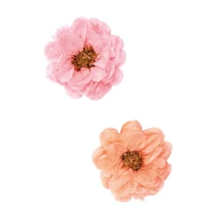 Pastel Paper Flowers - 25cm (2 Pack)