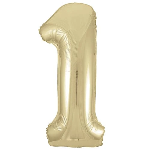 Unique Large Balloon Numbers - White Gold 34" - Image 3