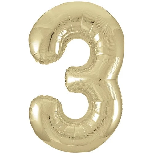 Unique Large Balloon Numbers - White Gold 34" - Image 5