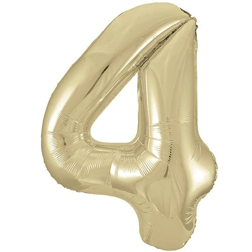 Unique Large Balloon Numbers - White Gold 34" - Image 6