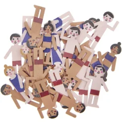 Wooden Confetti Embellishments - Swimmers