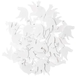 Wooden White Doves Confetti