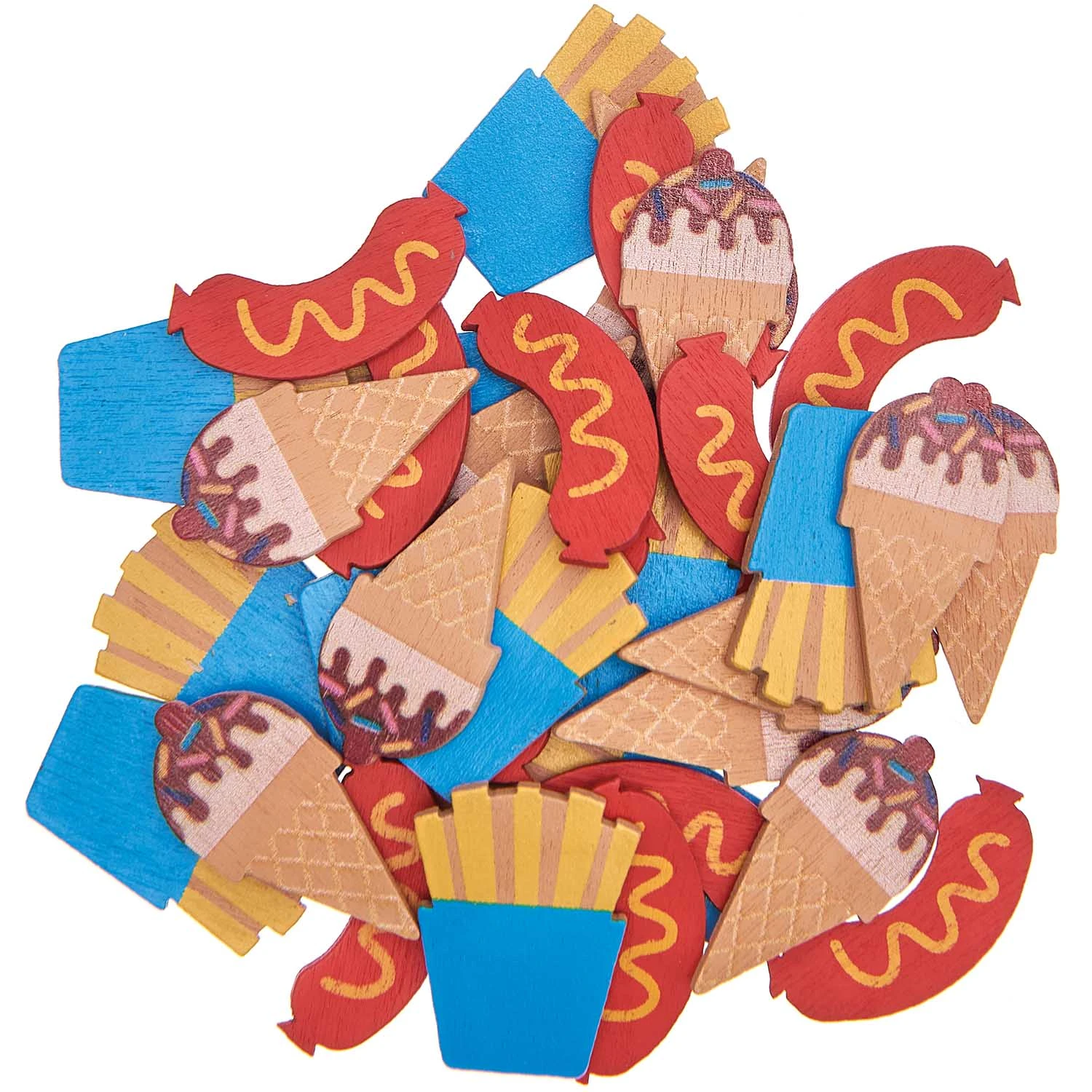 Wooden Confetti - Snack Time