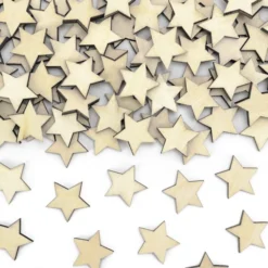Natural Wood Star Confetti