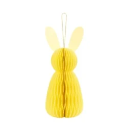 12" Honeycomb Easter Bunny - Yellow