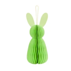 12" Honeycomb Easter Bunny - Green