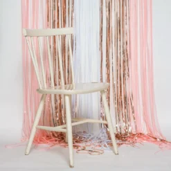 AMSCAN Blush Rose Gold Mix Shimmer Foil Curtain / Balloon Tassel