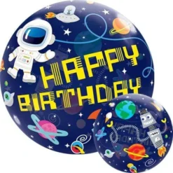 Bubble Balloon - Birthday Space 22"