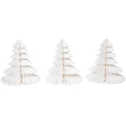 Christmas Tree Honeycombs - White (3 Pack)