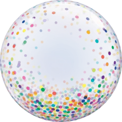 Confetti Bubble Balloon - Colourful 24"