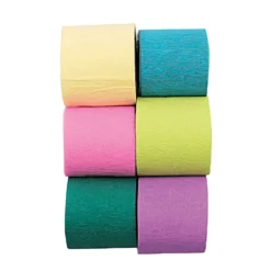 Mini Crepe Paper Streamer Set - Fun