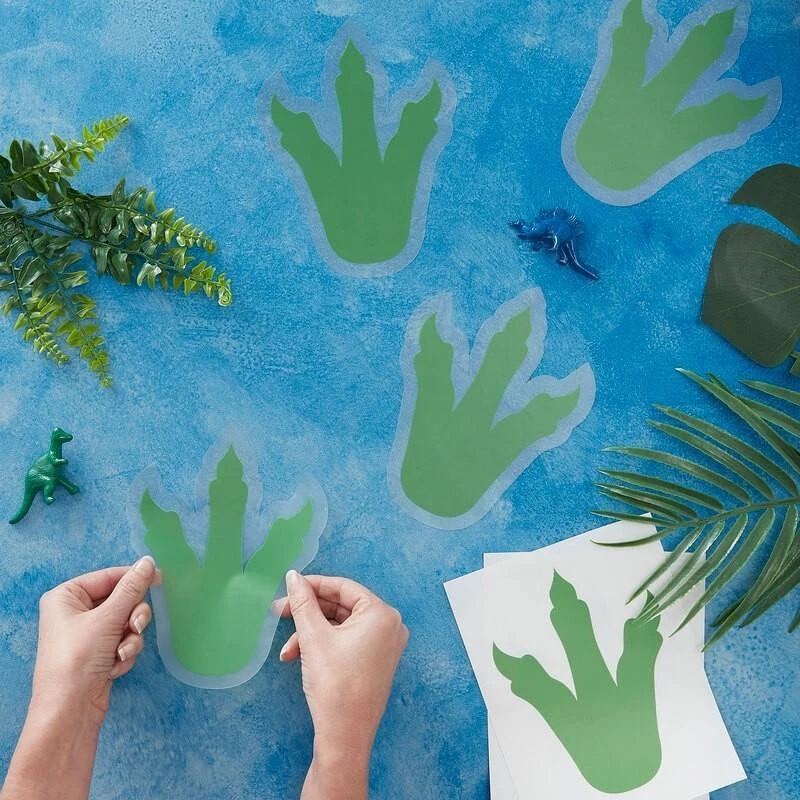 Ginger Ray Dinosaur Footprint Stickers (6 Pack)