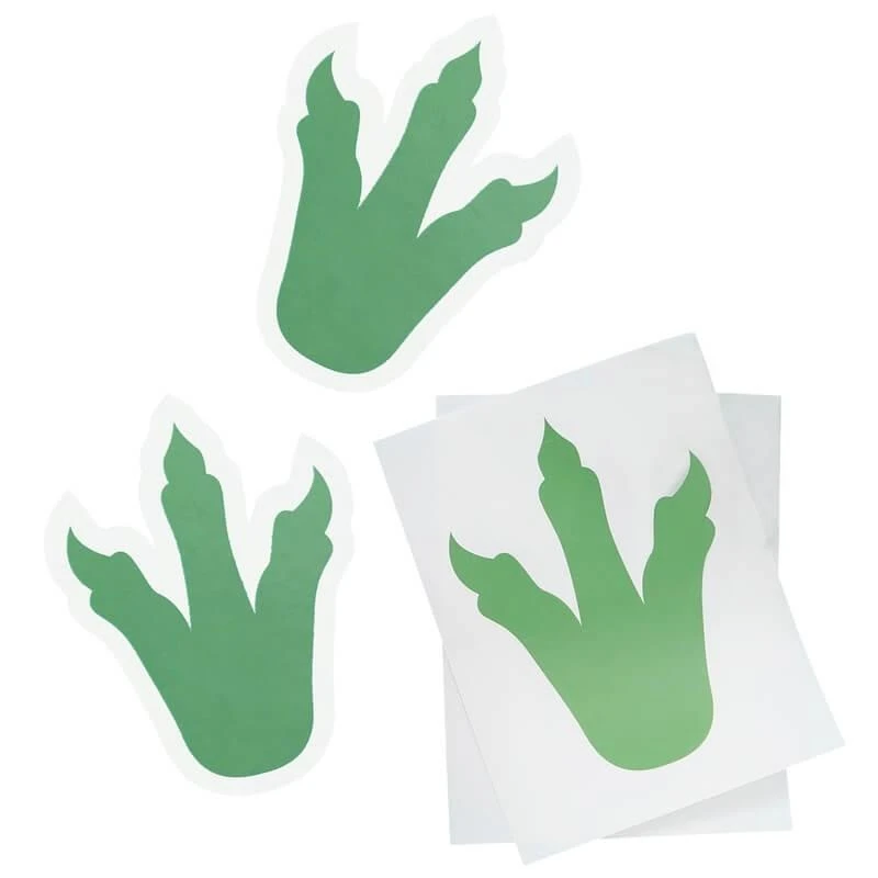 Ginger Ray Dinosaur Footprint Stickers (6 Pack) - Image 2