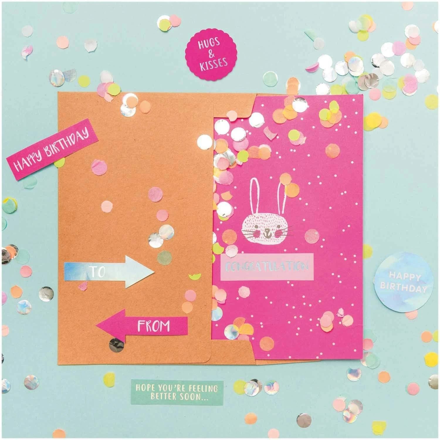 DIY Confetti Card - Bunny - Image 3