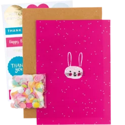 DIY Confetti Card - Bunny