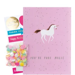 DIY Confetti Card - Unicorn