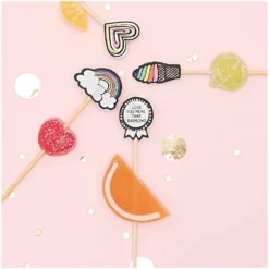 Drink Stirrers - Rainbow Mix (24 Pieces)