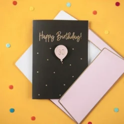 30th Birthday Card With Enamel Pin