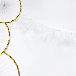 Feather Garland - White