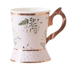 Ginger Ray Floral Tea Party Cups (8 Pack)