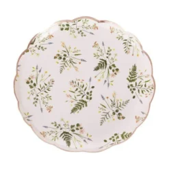 Ginger Ray Floral Tea Party Plates (8 Pack)