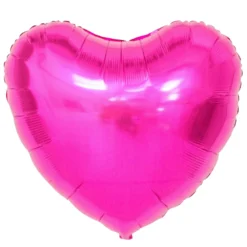 Giant Raspberry Pink Heart Foil Balloon 36"