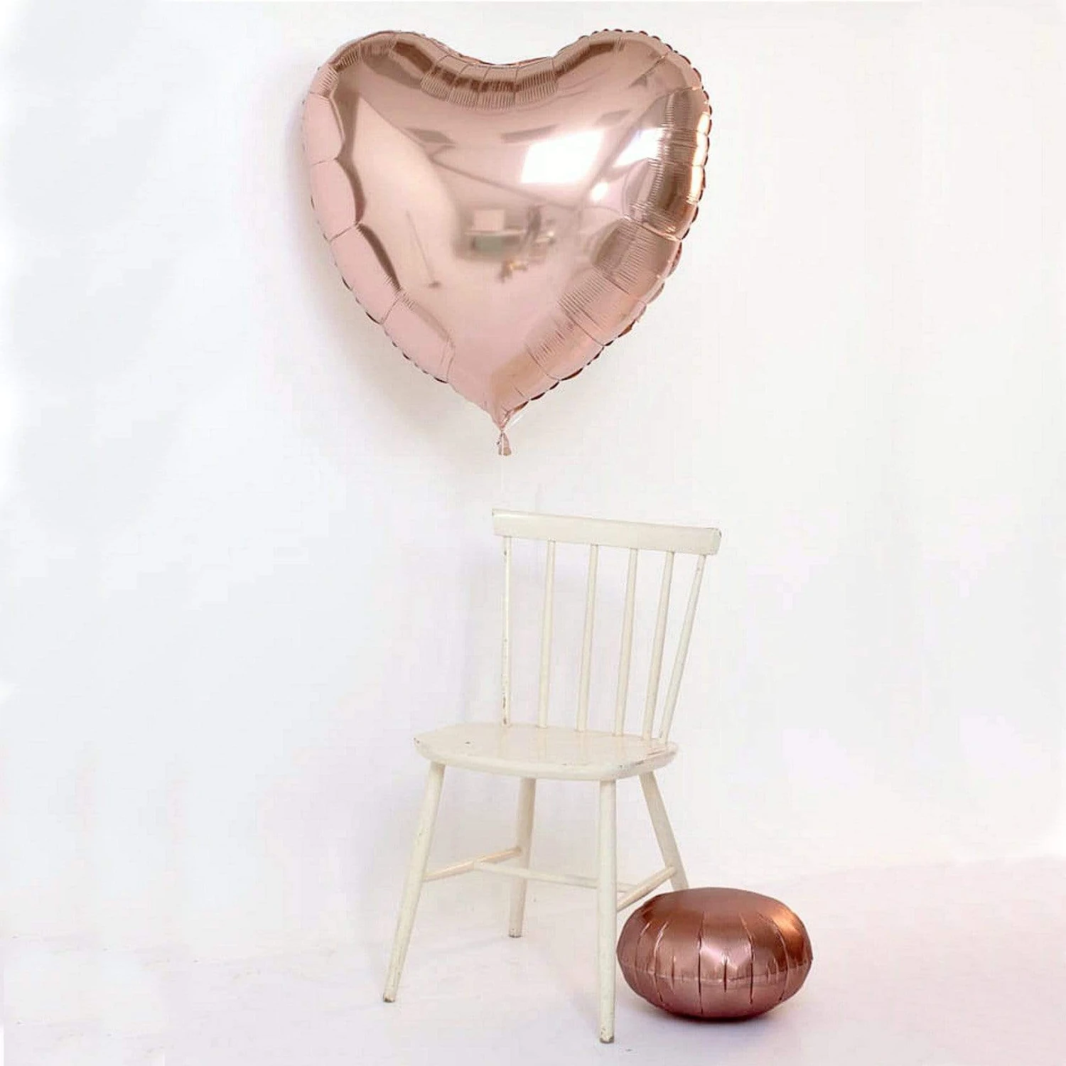 Giant Rose Gold Heart Foil Balloon 36"