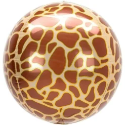 Anagram Giraffe Print Orbz Balloon 16"