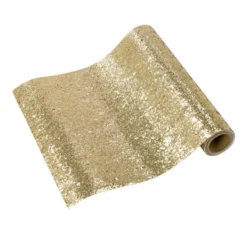 Talking Tables Gold Fabric Glitter Table Runner 1.8m