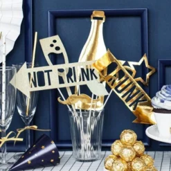 Gold Party Photo Props