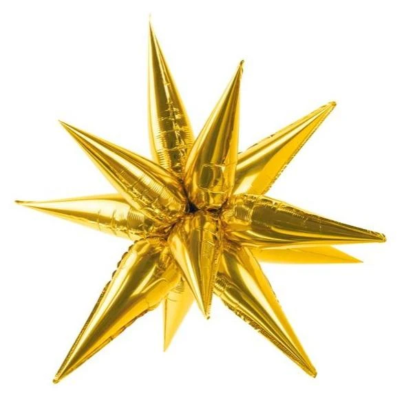 Gold Starburst Balloon (Large 95cm)