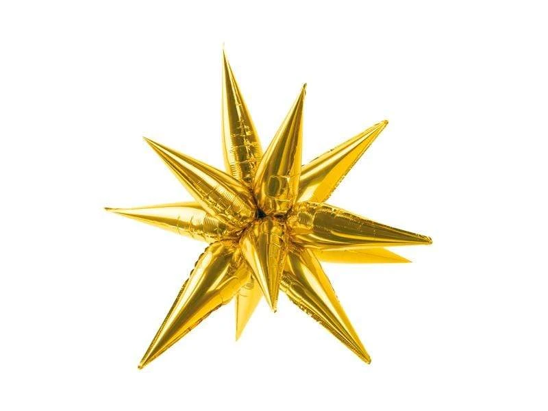 Gold Starburst Balloon (Medium 70cm)