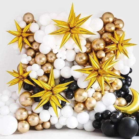 Gold Starburst Balloon (Medium 70cm) - Image 2