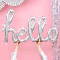 Holographic Hello Script Balloon