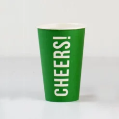 Talking Tables Large Eco Party Cups - 'Cheers' (8 Cups)