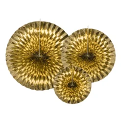 Luxe Fan Rosettes - Gold