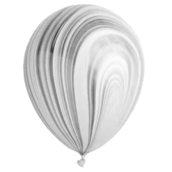 Marble Balloons - Black 11" (3 Pack)