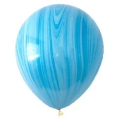 Marble Balloons - Blue Swirl 11" (3 Pack)