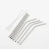 Metal Drinking Straws - Silver (8 Pack)