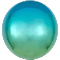 AMSCAN Ombre Orb Balloon - Blue Green