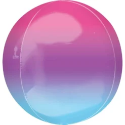 AMSCAN Ombre Orb Balloon - Pink, Purple & Blue
