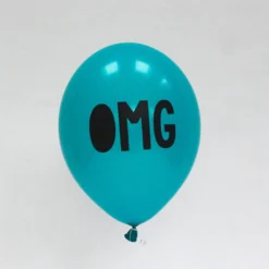 OMG Balloons Teal (5 Pack)