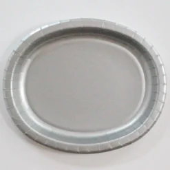 Unique Oval Serving Platters Silver (8 Pack)
