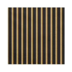 Party Napkins Gold Stripes