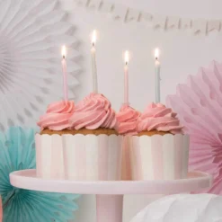 Pastel Birthday Candles (24 Pieces)