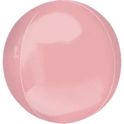 AMSCAN Pastel Pink Orb Balloon 16"