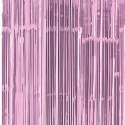 Pink Shimmer Foil Curtain