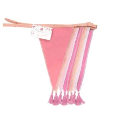 Talking Tables Pink Fabric Tassel Bunting (3m)